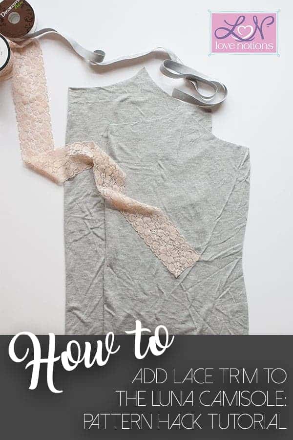 Add lace to camisole