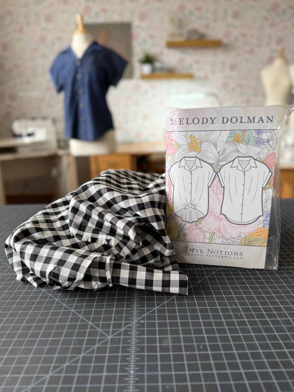 Melody Cheque Melody + Check Tencel Kit - Love Notions Sewing Patterns