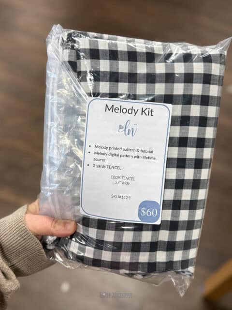 Melody Cheque Melody + Check Tencel Kit - Love Notions Sewing Patterns