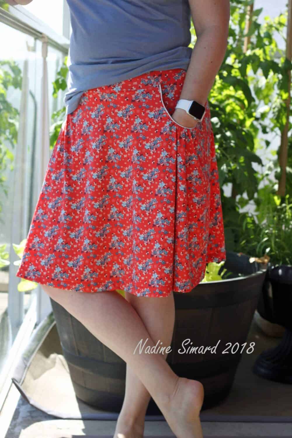 maxi skirt with pockets pattern