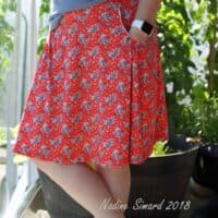Maxi skirt pattern with pockets