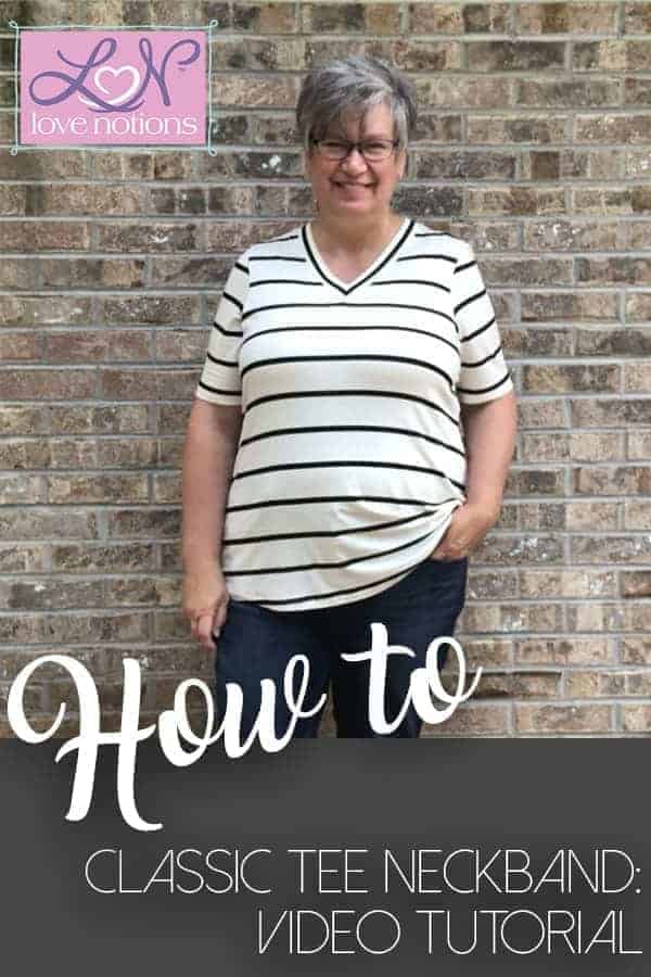 classic tee neckband tutorial