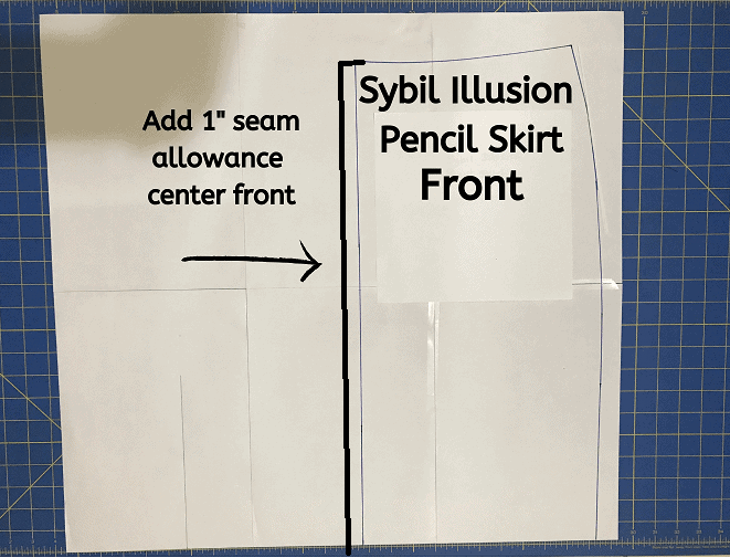sybil pencil skirt exposed zipper
