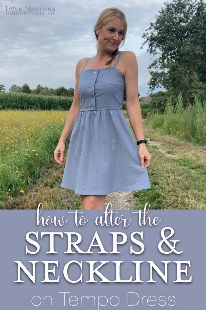 tempo straps neckline