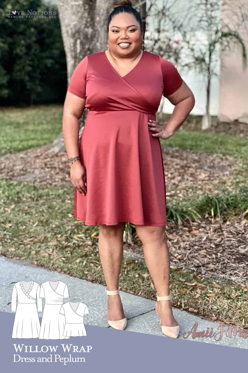 plus size wrap dress