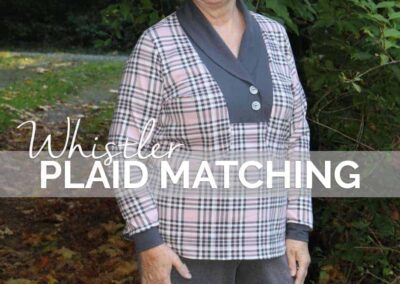 Plaid matching with the Whistler Pull-Over & Hoodie