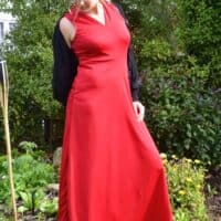Sleeveless maxi length Olympia Dress