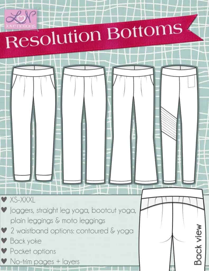 Jeggings from Resolution Bottoms - Love Notions Sewing Patterns