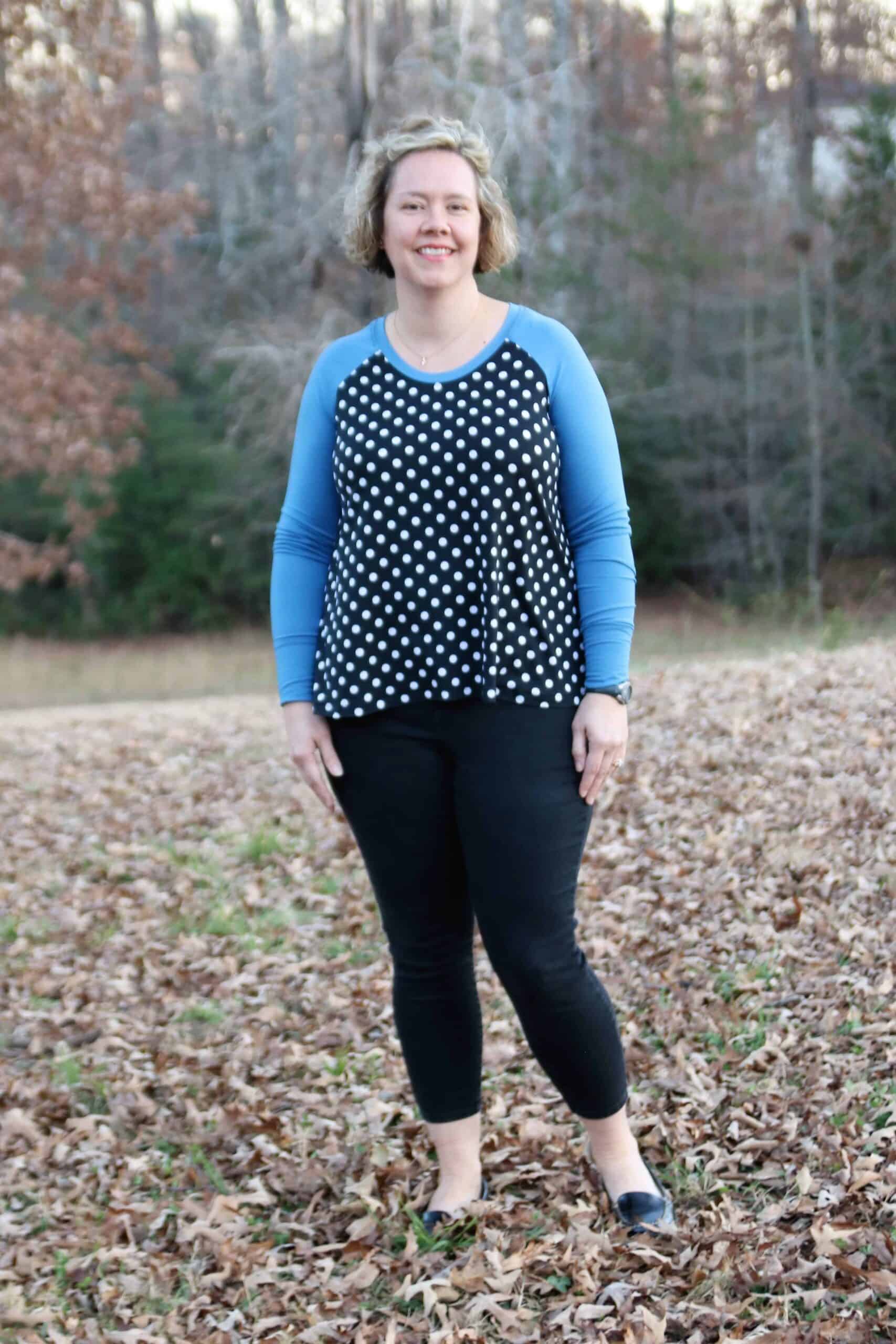 Rock n Roll Scoop Ladies Raglan main image 0