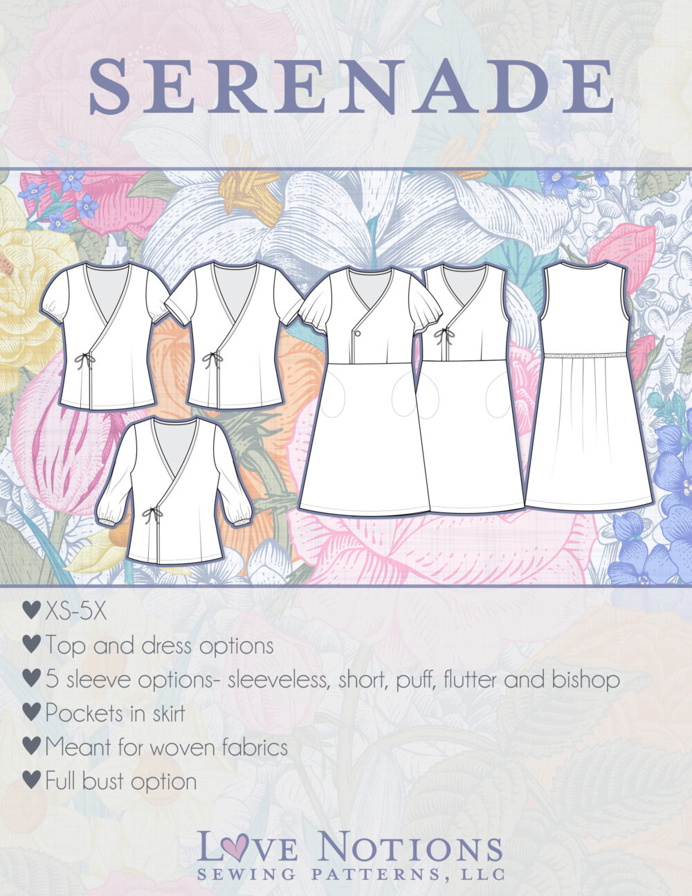 Serenade Top & Dress - Love Notions Sewing Patterns