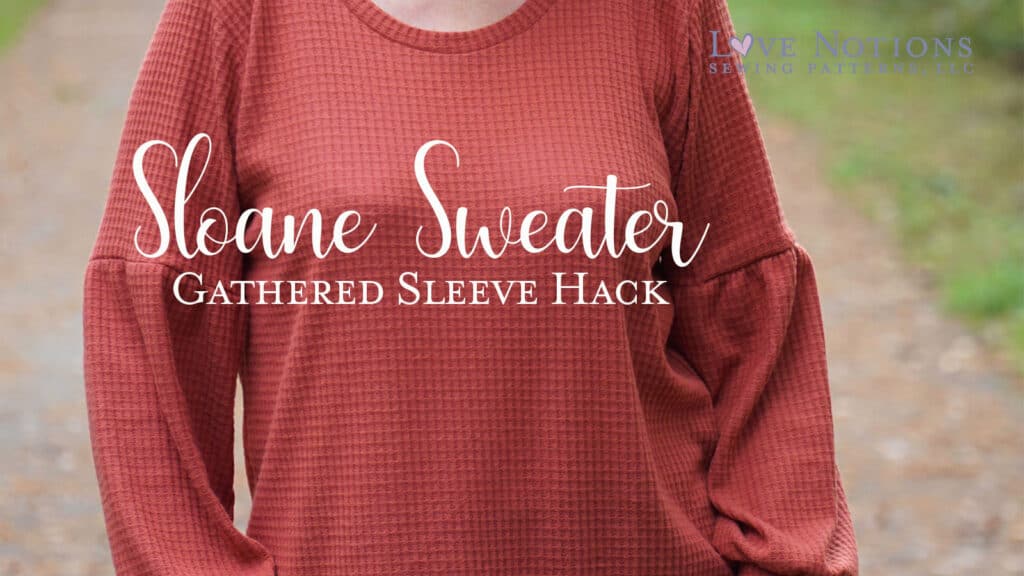 sloane sweater gathered sleeve