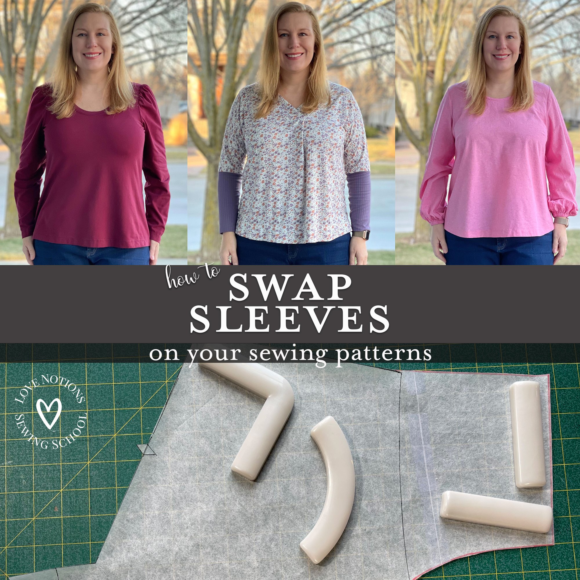 How to Swap Sleeves on Sewing Patterns