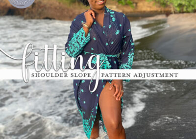 How to make a Shoulder Slope Pattern Adjustment (with Compose Robe)