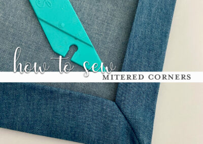 How to Sew Mitered Corners