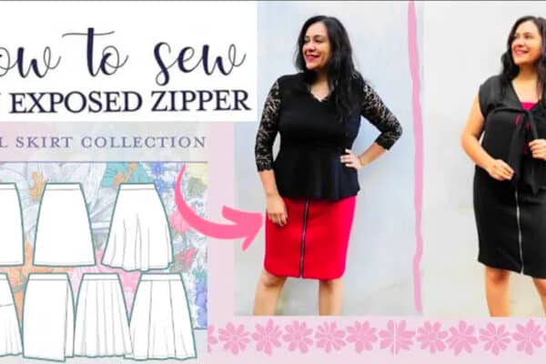 Sybil Skirt Exposed Zipper How To
