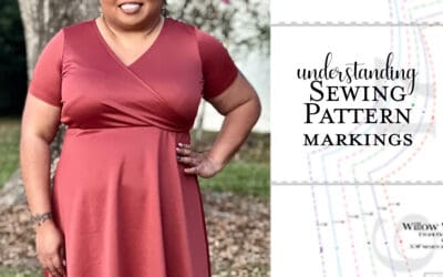 How to interpret pattern markings with Willow Wrap Dress