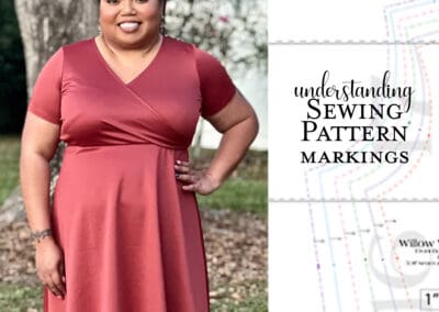 How to interpret pattern markings with Willow Wrap Dress
