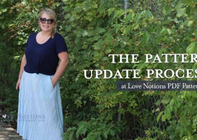 Our pattern update process: plus, what’s new with Sybil Skirt