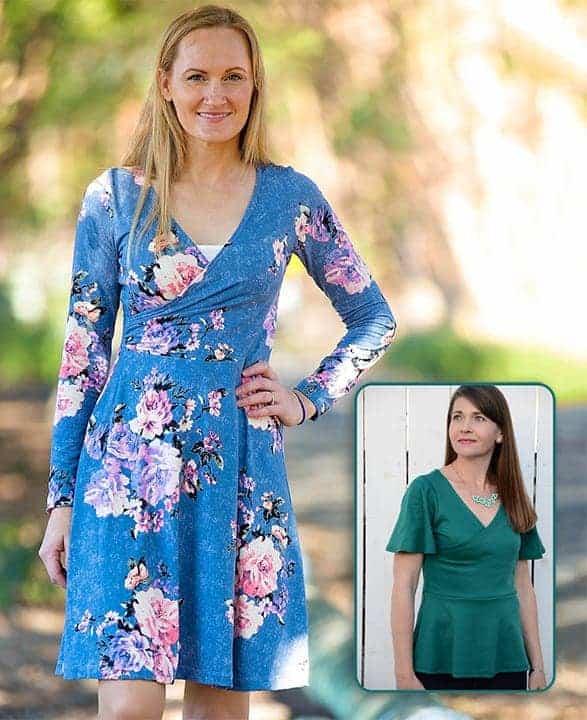 Wrap dress sewing pattern meant for ...