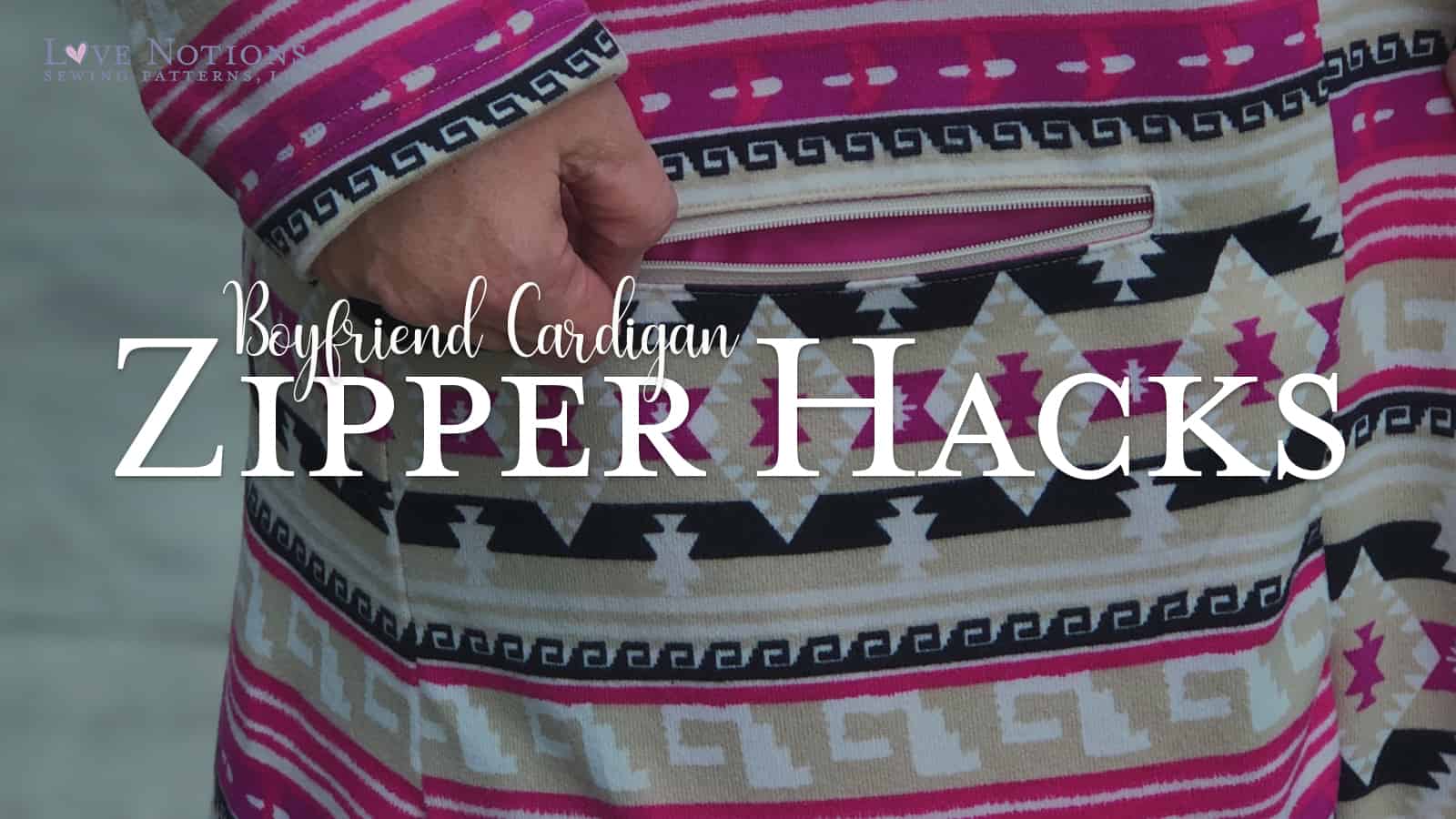 Boyfriend Cardigan Zipper hack