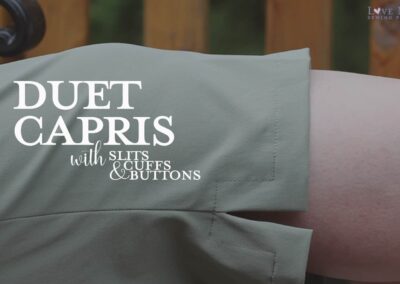 Duet Capris with Cuffs, Slits, and Buttons