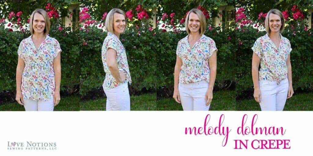 Melody dolman fabric crepe