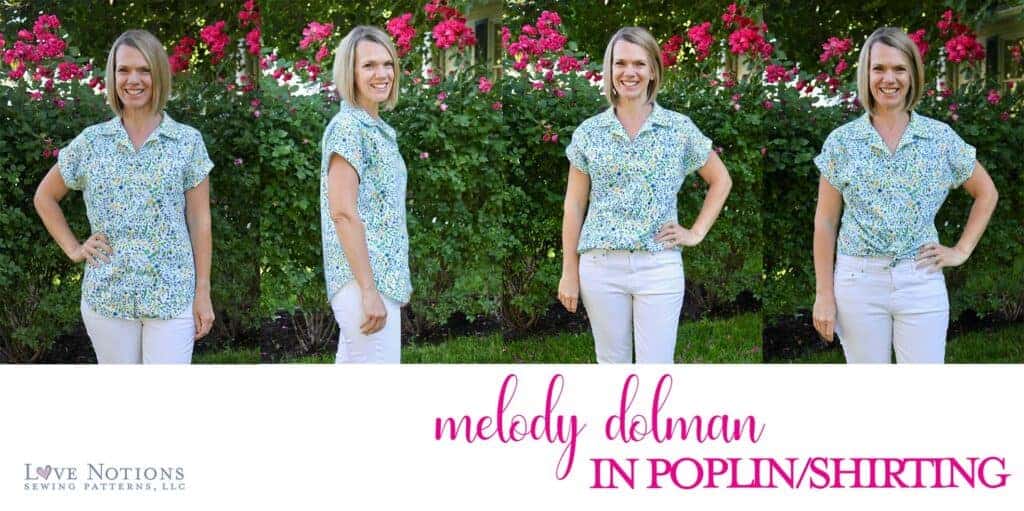 Melody dolman fabric poplin shirting