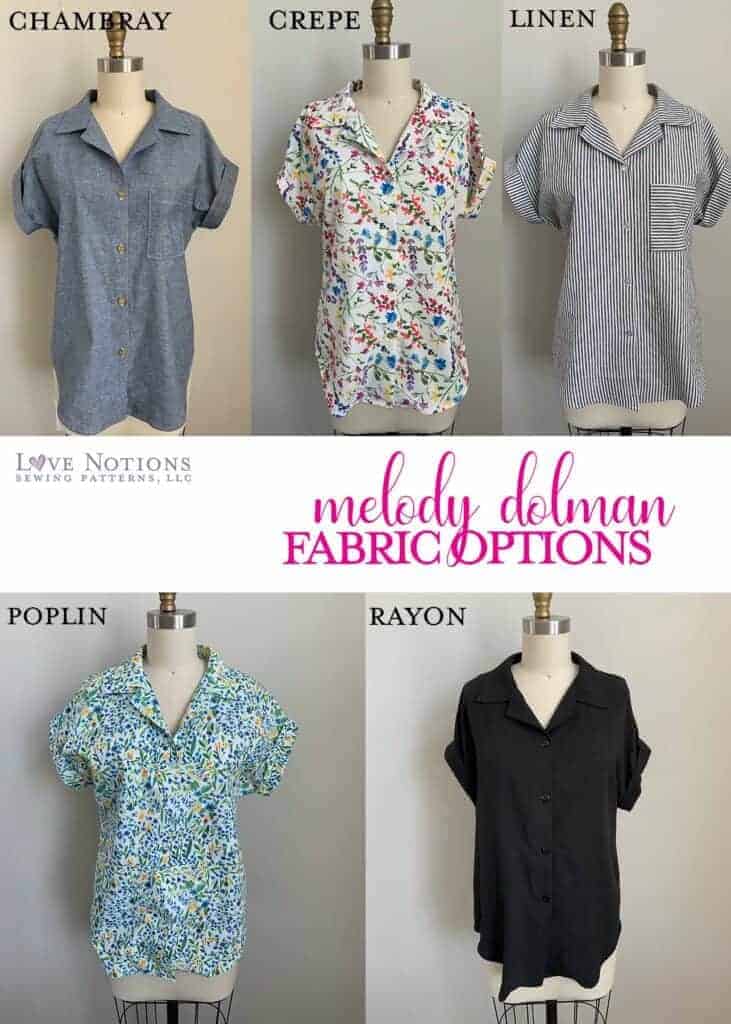 melody dolman fabric