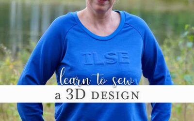 How to sew a 3D design