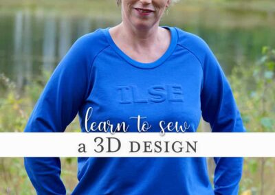 How to sew a 3D design