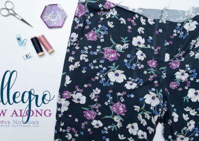 Allegro Sew Along Day Three