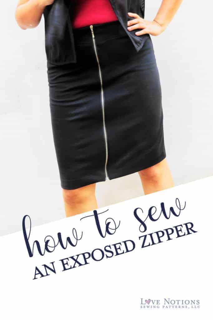 zipper pencil skirt