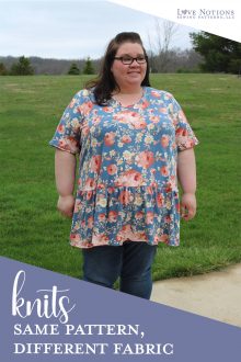 Fabric for Forte Top and Dress - Love Notions Sewing Patterns