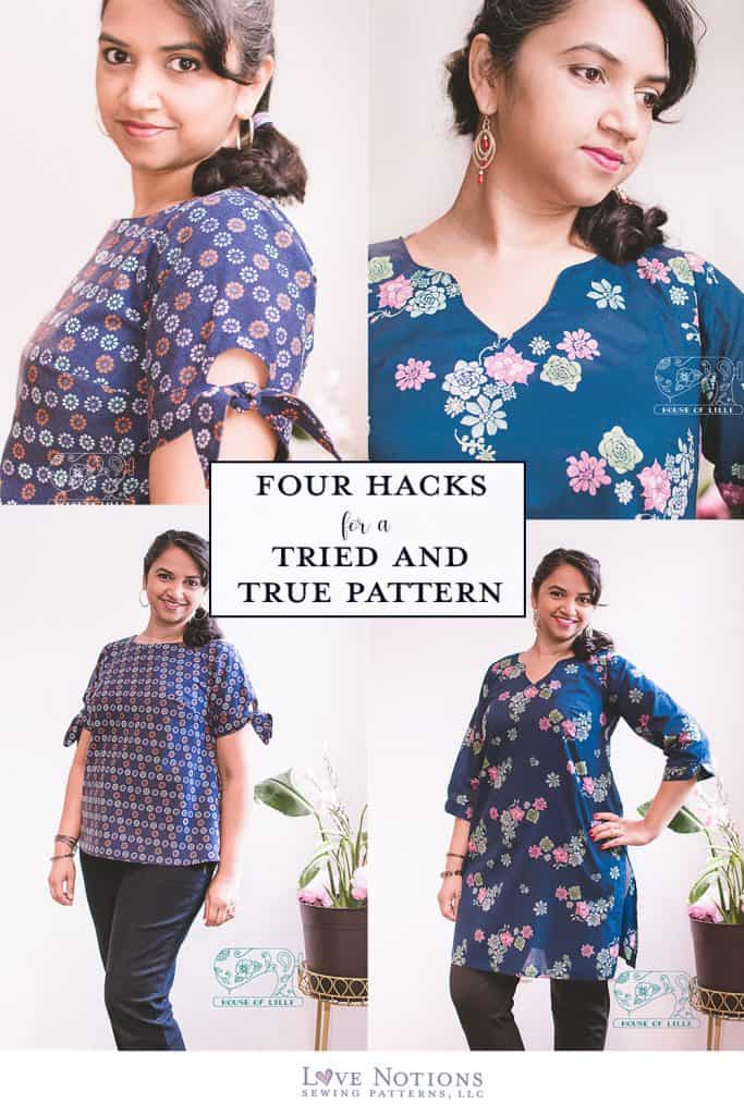 cadence neckline and sleeve hacks