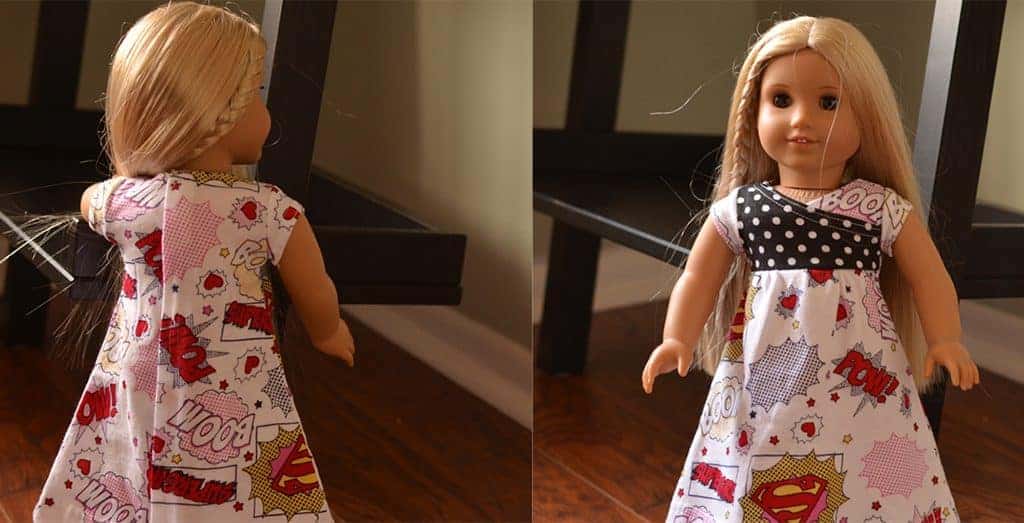 free doll dress pattern