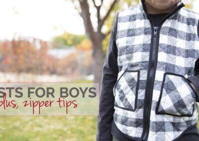 Sew the Acorn Vest with these zipper tips