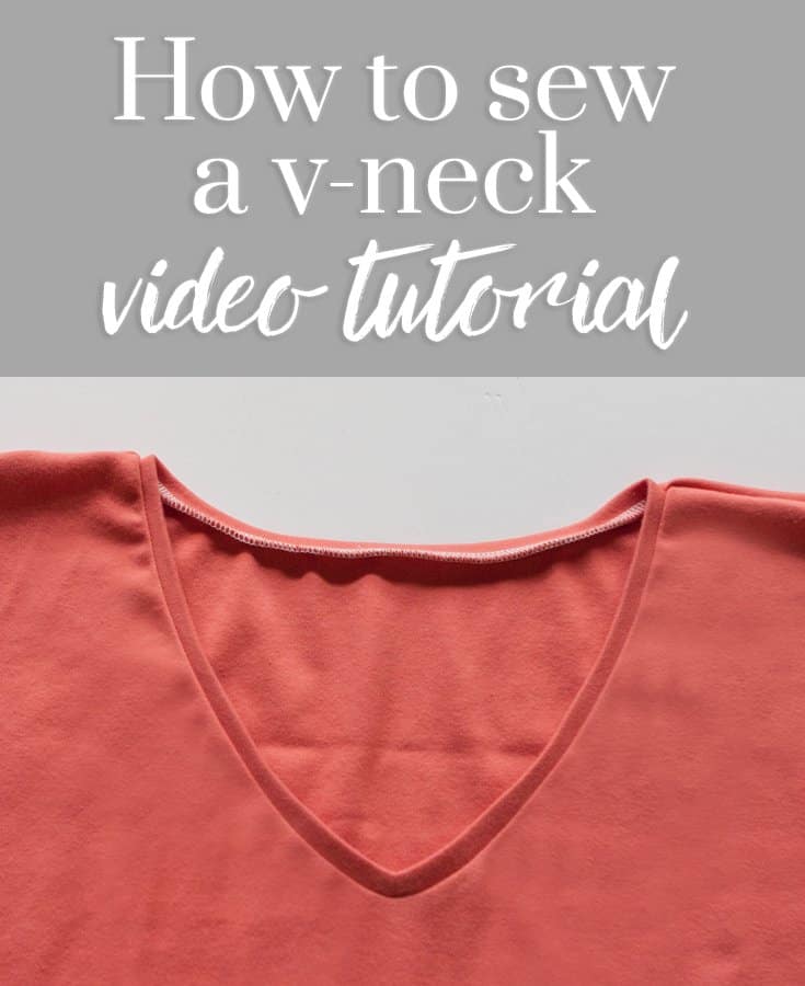 How to sew a v-neck video tutorial - Love Notions Sewing Patterns