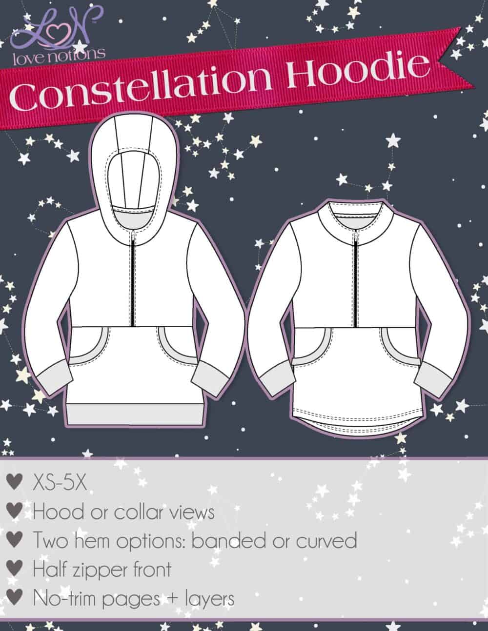 トップス Novelbright CHRONOIZM STRINGS HOODIE Constellation Hoodie | The Beths | Online Store, Apparel
