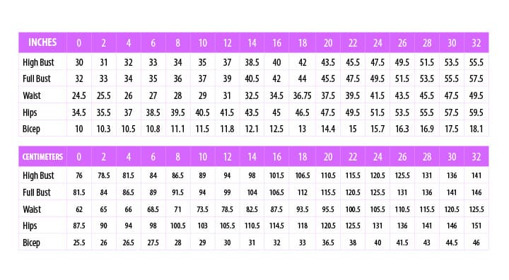 Women S Size Chart Conversion Numbers To Letters