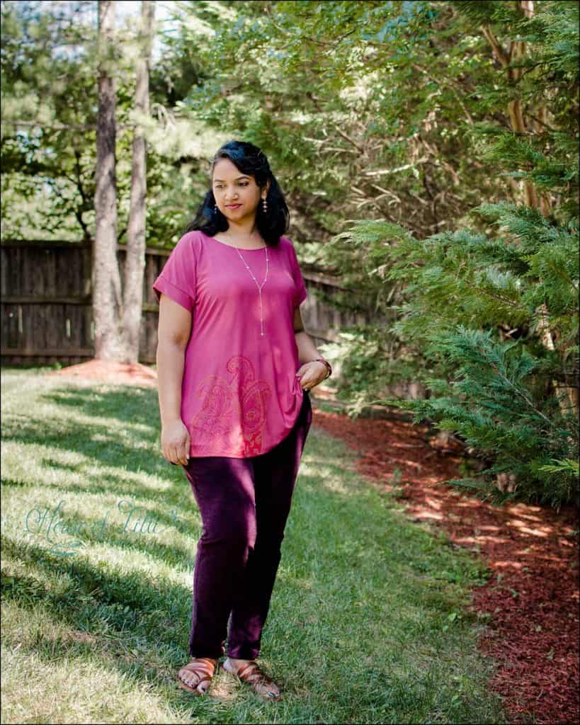Dolman top sewing pattern by Love Notions.