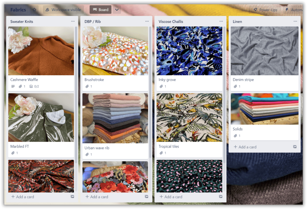 How to Digitally Organize your Fabric Stash + Fraser Cardigan Love