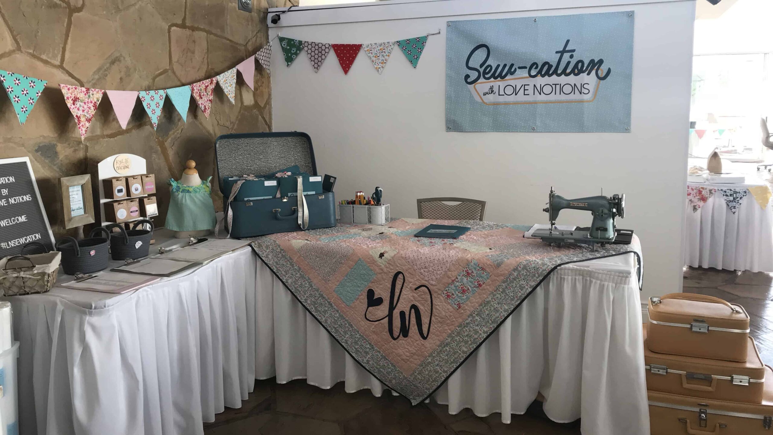 how to set up a sewing retreat