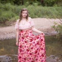 Maxi skirt pattern with pockets
