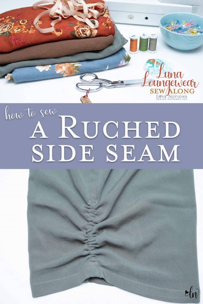 ruched side seam