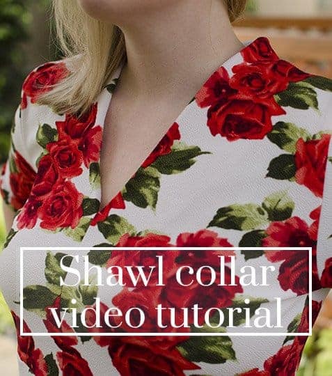 Olympia Dress shawl collar video