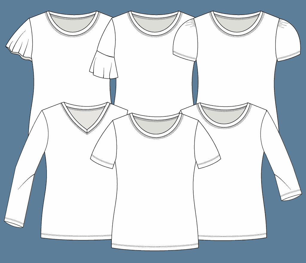 sleeve styles for the Classic Tee