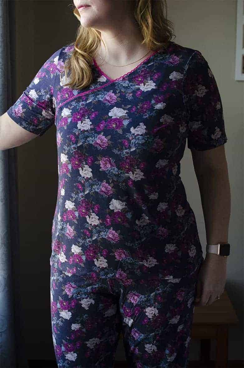 Ladies Tranquil Nightwear pajama pdf sewing pattern by Love Notions