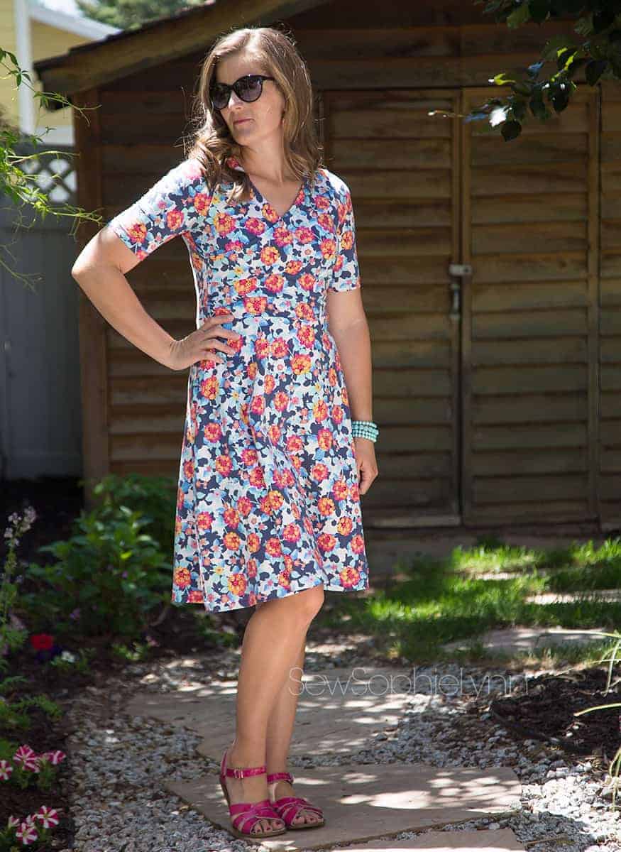 Wrap dress sewing pattern meant for ...